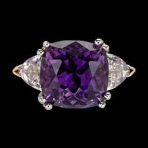 Allegre Amethyst Cocktail Ring top