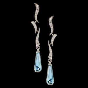 Cascade Aquamarine Earrings