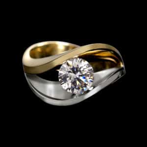Covet duo diamond ring engagement