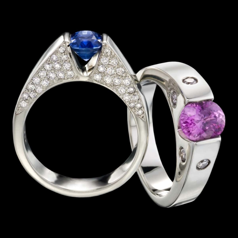 Blue Sapphire Ring | Embrace | Designer Jewelry by Adam Neeley