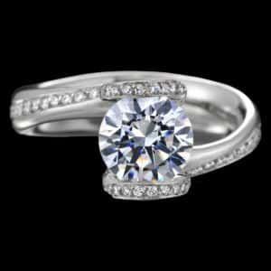 sonata diamond engagement ring top