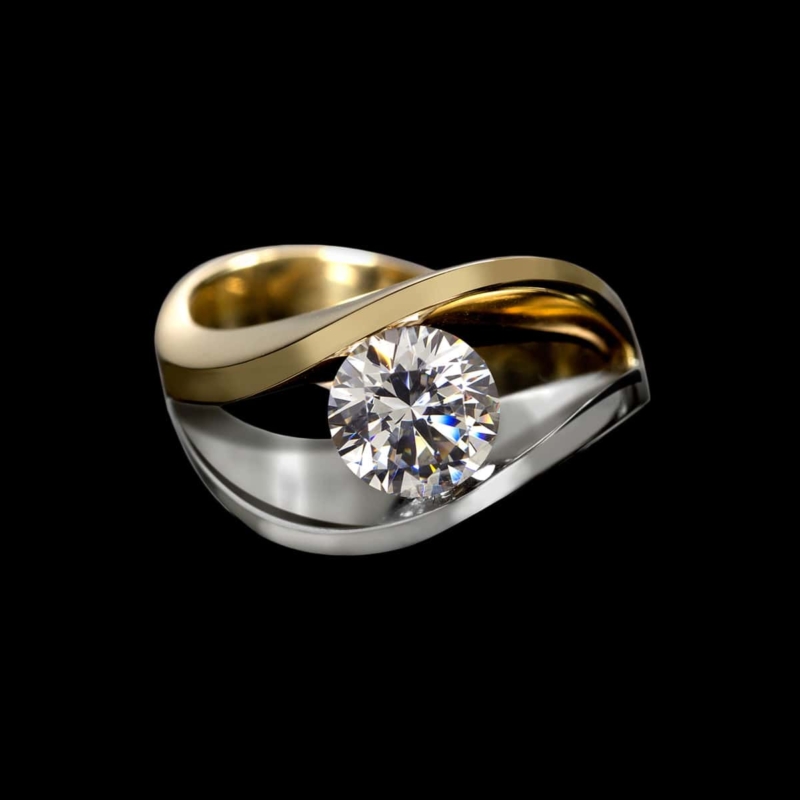 Unique Engagement Ring | Fiore Diamond Ring by Adam Neeley