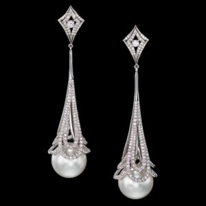 South Sea Pearl Earrings pearls in lace earrings