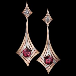rouge moderne earrings zircon earrings 2017 MJSA