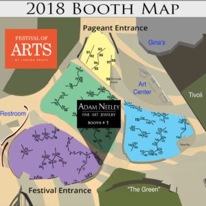 Festival of Arts Booth map