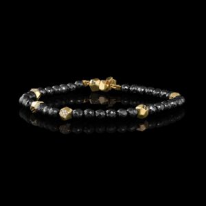 Black Diamond, White Diamond & Gold Bracelet | Baccara