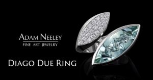 Aquamarine, Diamond & Gold Ring | Diago Due