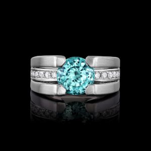 Tourmaline, Diamond & Gold Ring | Fortessa